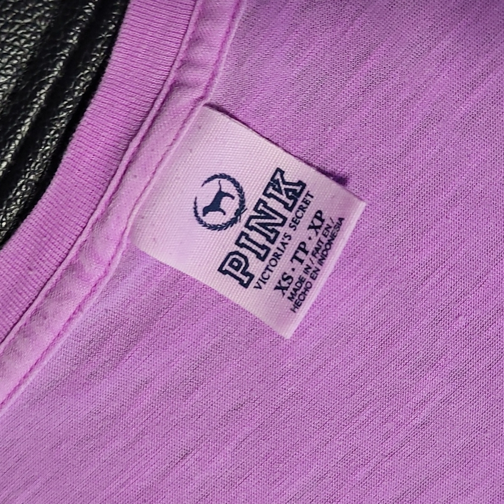 Pink Victoria Secret V-Neck Tee - Picture 3 of 4